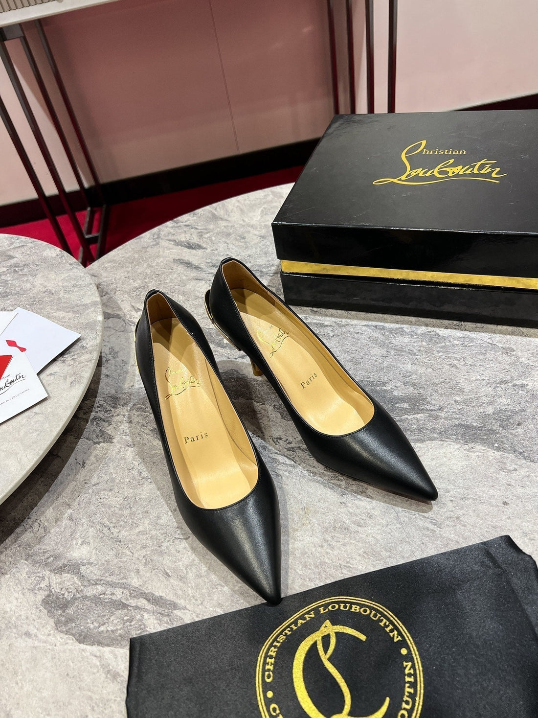 Cl Ginko Pump 85MM Pumps Nappa Leather Black