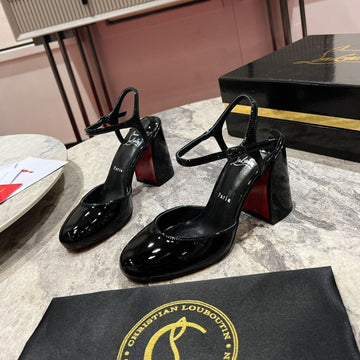 Cl Jane Pump 55MM Patent Calf Leather Black