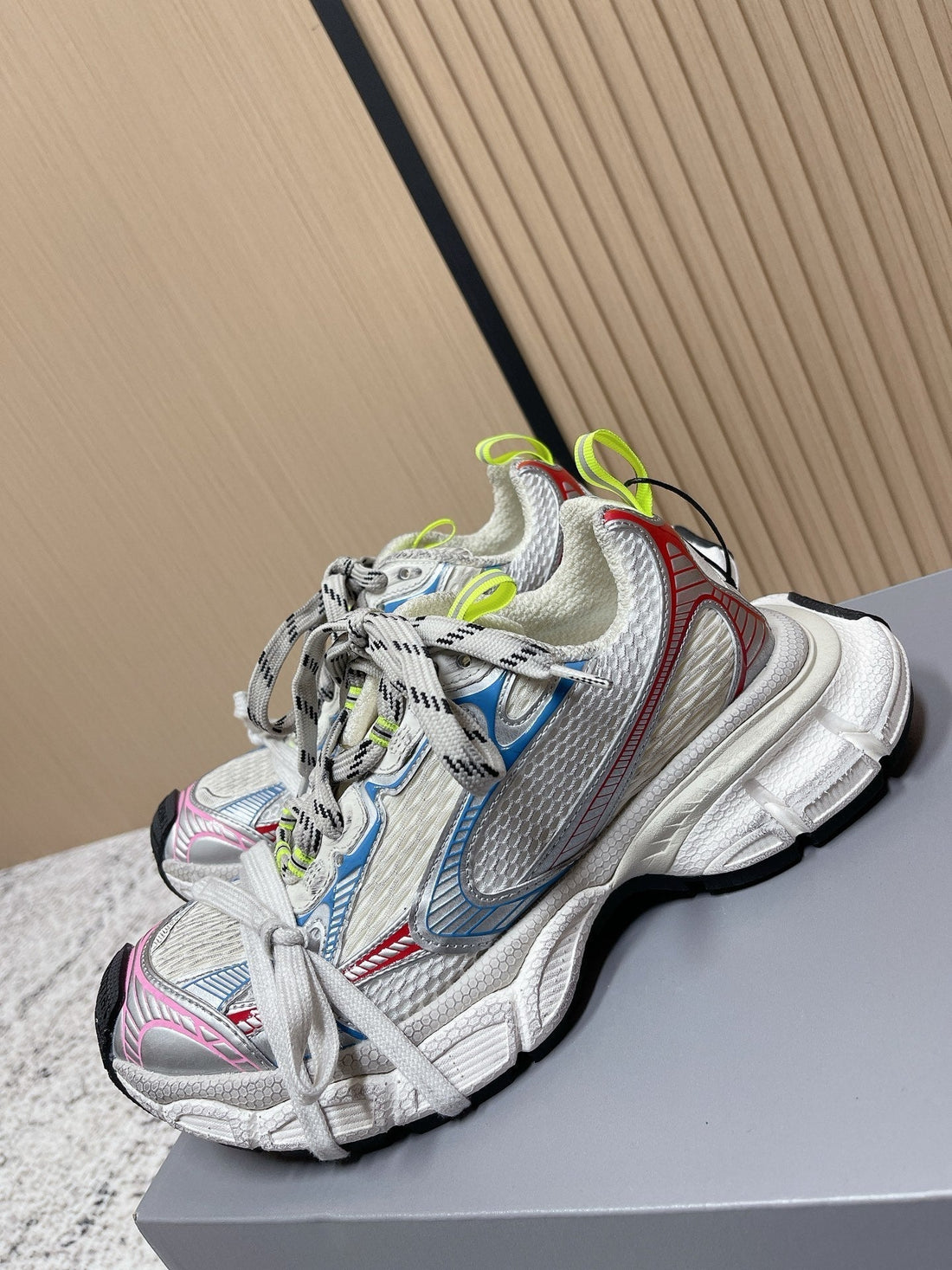 Balenciaga Sneaker Mesh Lace-Up Mutilcolor Fabric 534177