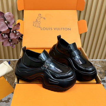 LV Archlight 2.0 Platform Loafers 50MM Black Cowhide
