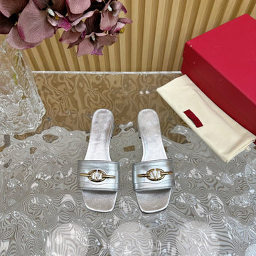 Mule Sandal The Bold Edition Vlogo Square Toe 20MM Silver