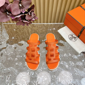Isabella Sandal Orange Calfskin