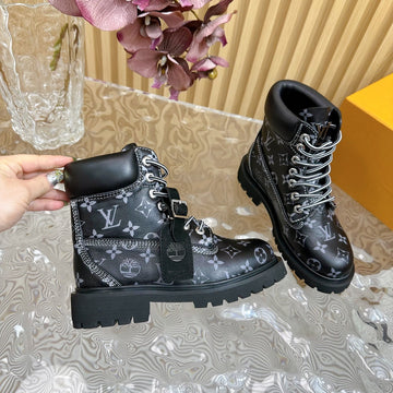 LV X Timberland 6-IN High End Ankle Boot Black Monogram Calfskin