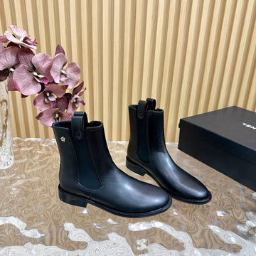 CC Ankle Boots 25MM Black Calfskin