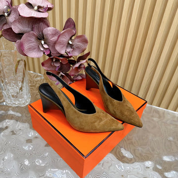 Hm Intime 75 Pump Brown Suede 957095