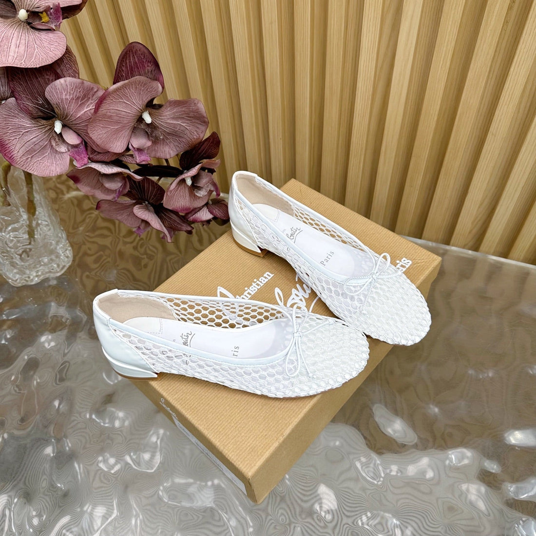 Cl 25 Mary Jane Pumps White Mesh 317851