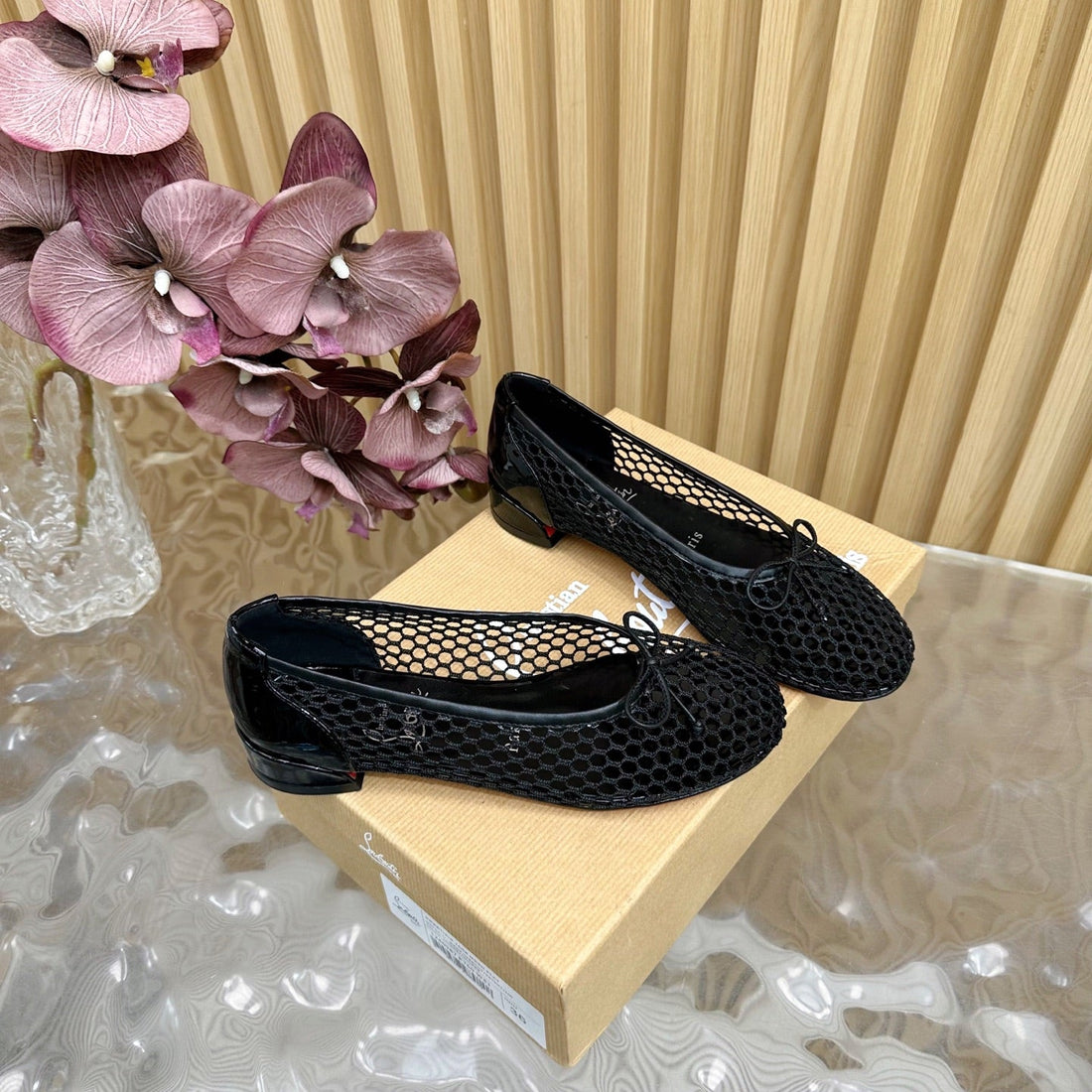 Cl 25 Mary Jane Pumps Black Mesh 317852