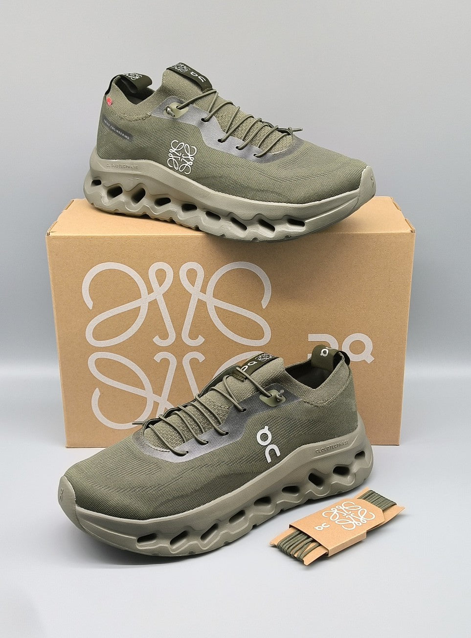 Cloudtilt Sneaker In Seaweed Green Recycled Polyester