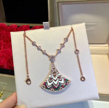 Bvl Camouflage Necklace Pink Gold