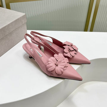 Jimmy Slingback Pumps 45MM In Pastel Pink Cowhide 597828