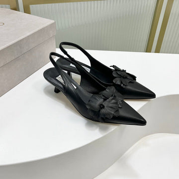 Jimmy Slingback Pumps 45MM In Black Cowhide 597832
