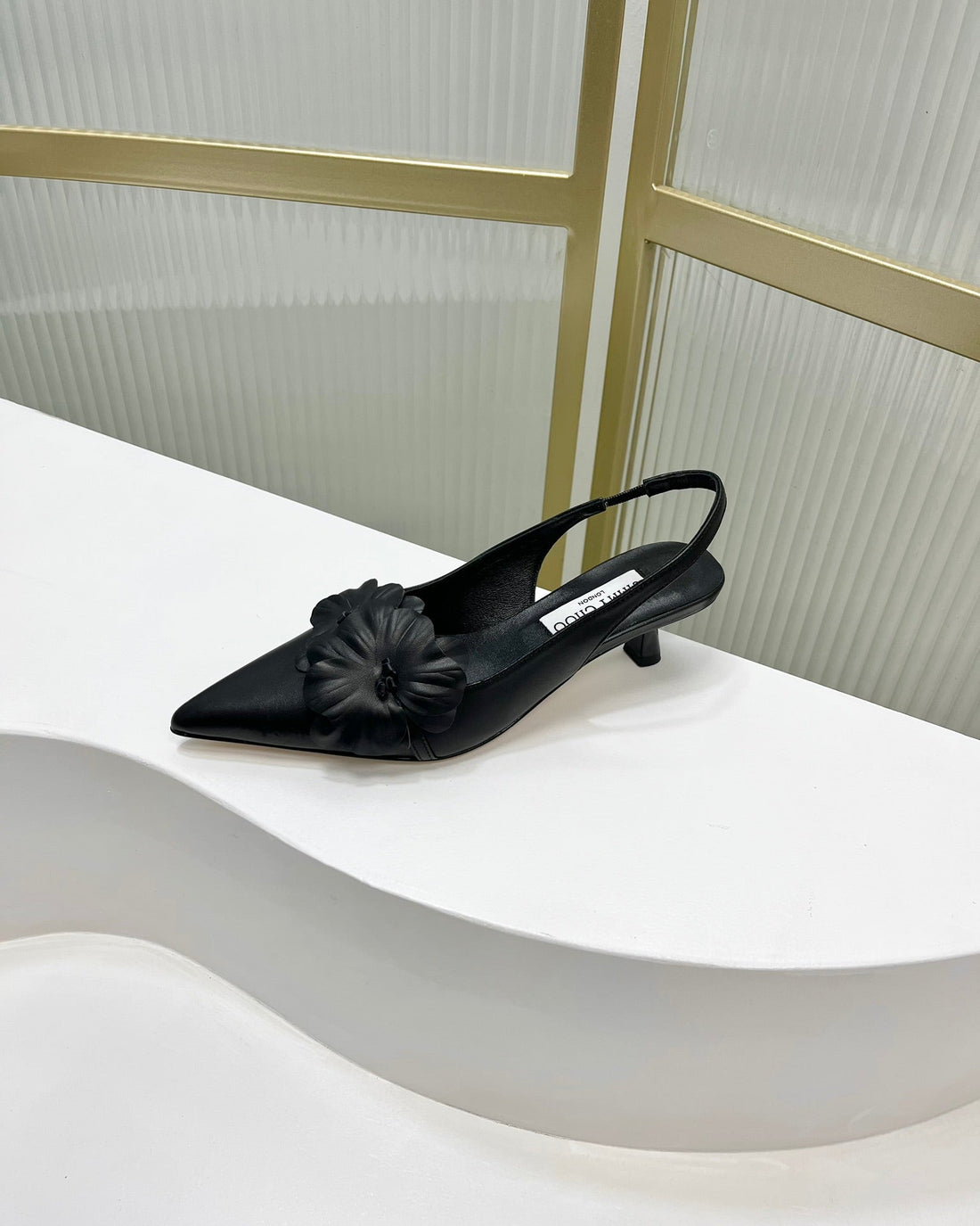 Jimmy Slingback Pumps 45MM In Black Cowhide 597832