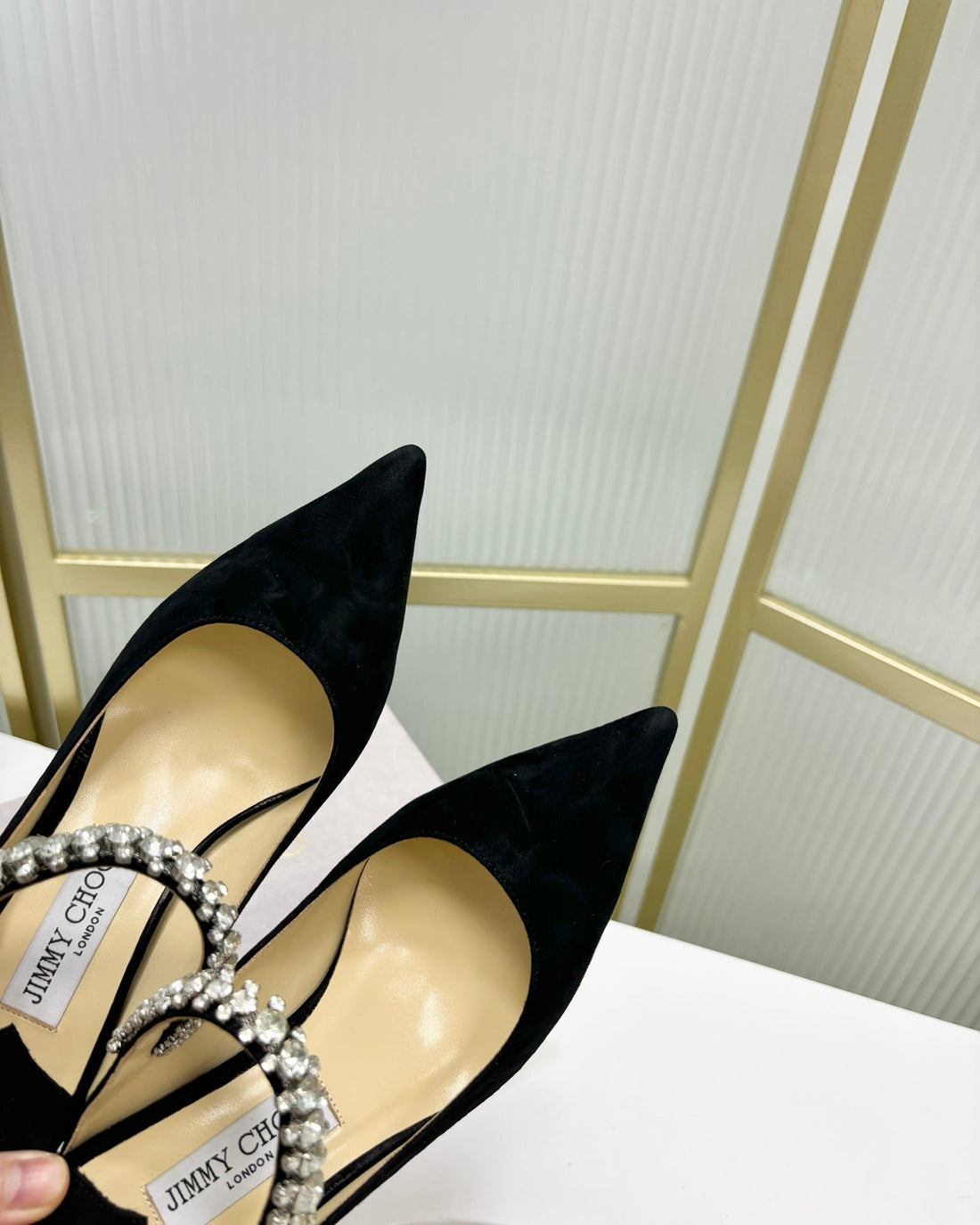 Jimmy Bing 65MM In Black Suede Mules 587764
