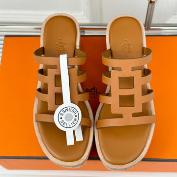 Isabella Sandal Bright Brown Calfskin