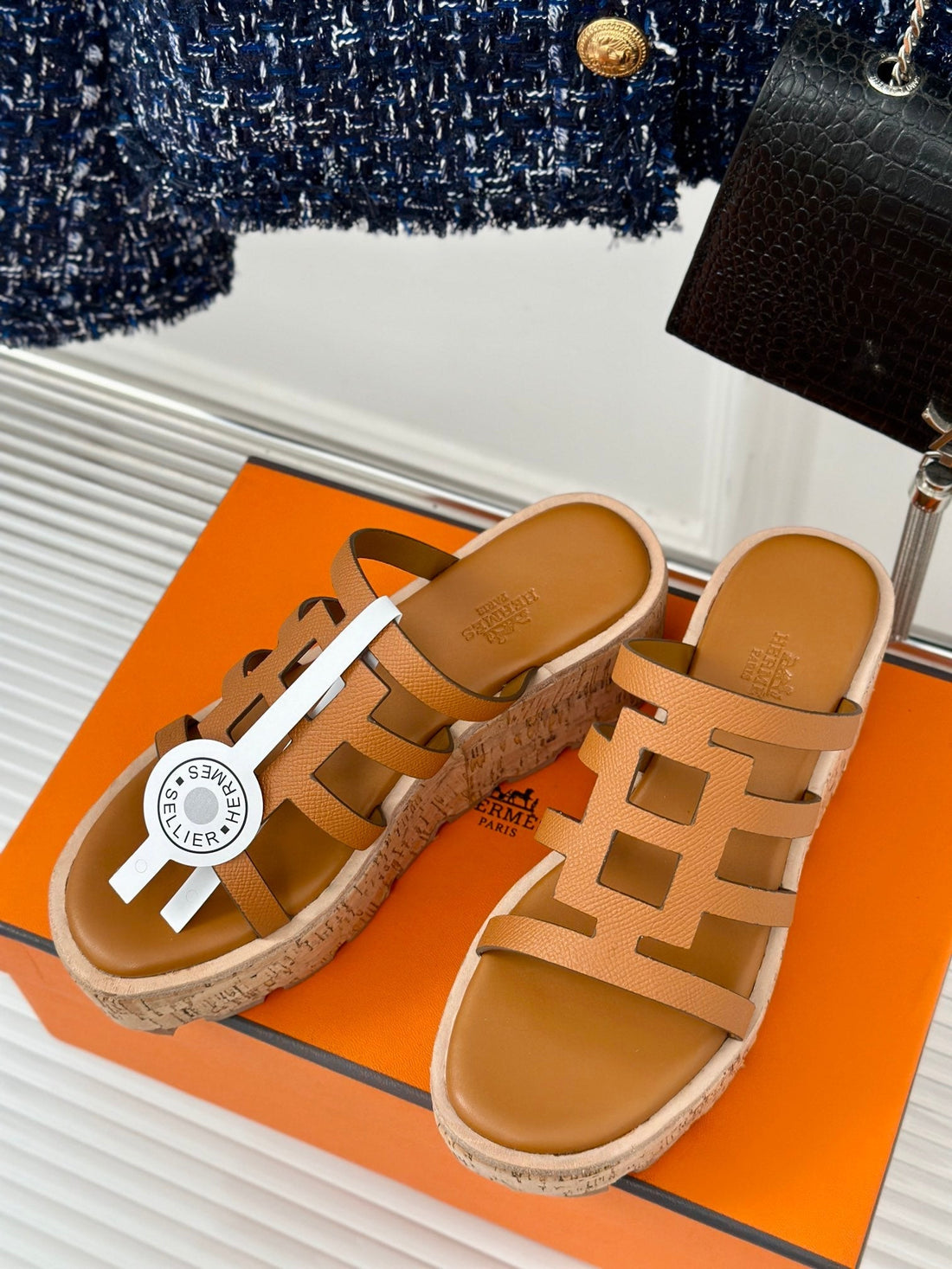 Isabella Sandal Bright Brown Calfskin