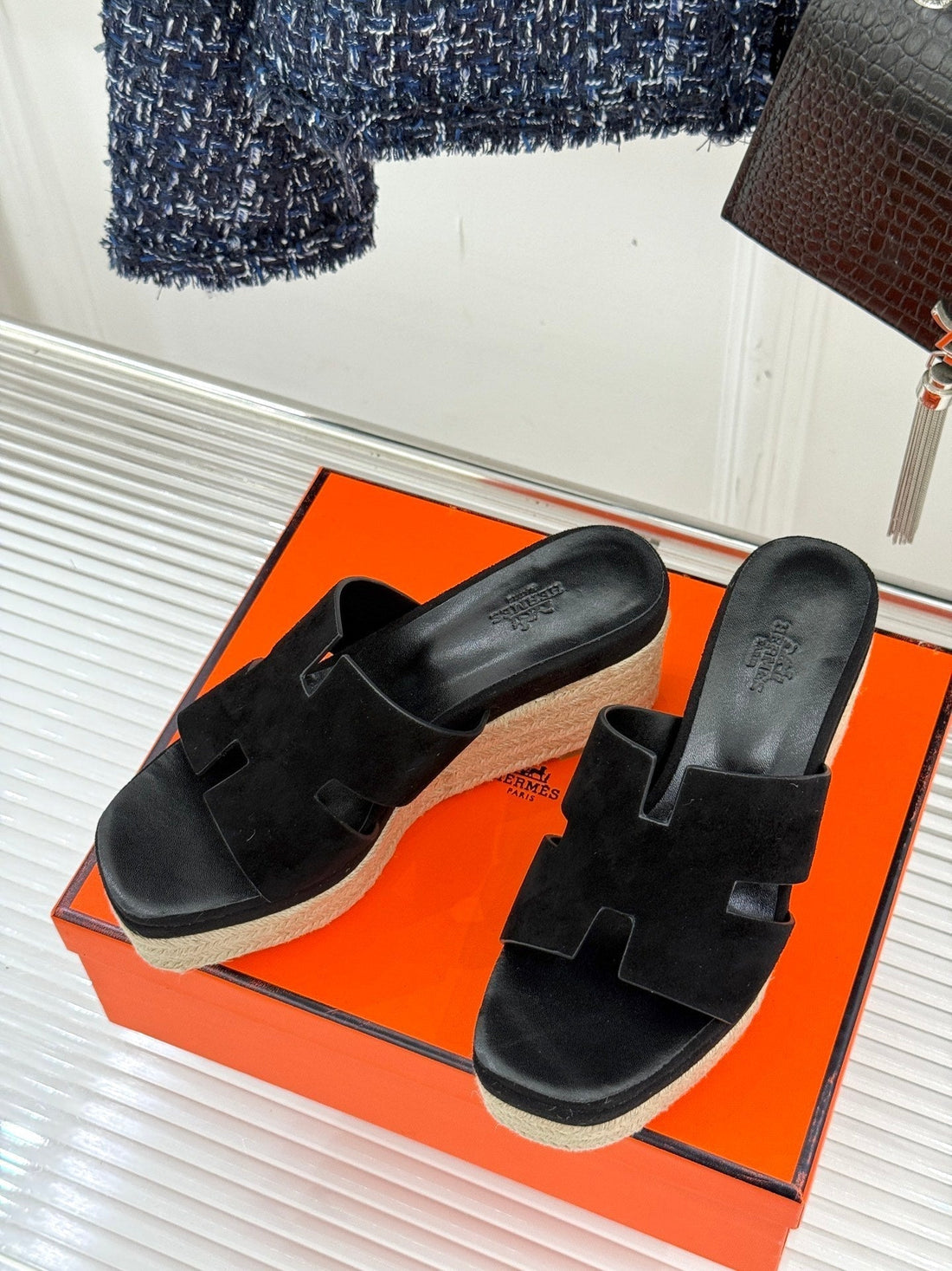 Hm Platform Black Lambskin 316414