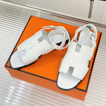 Hm Maya Sandal White Leather 642792