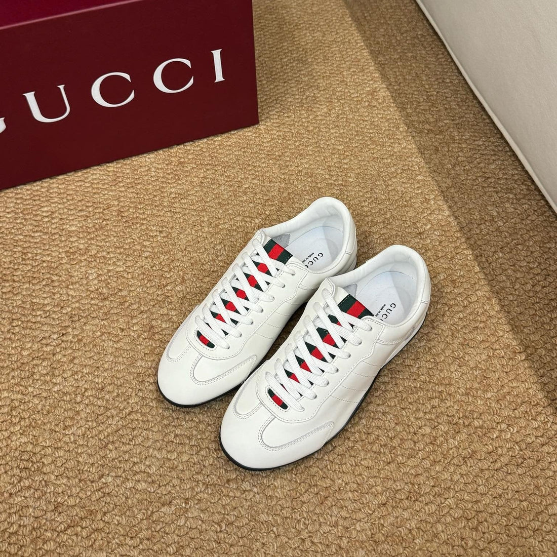 GG 26S Shift Sneakers White Leather 691471