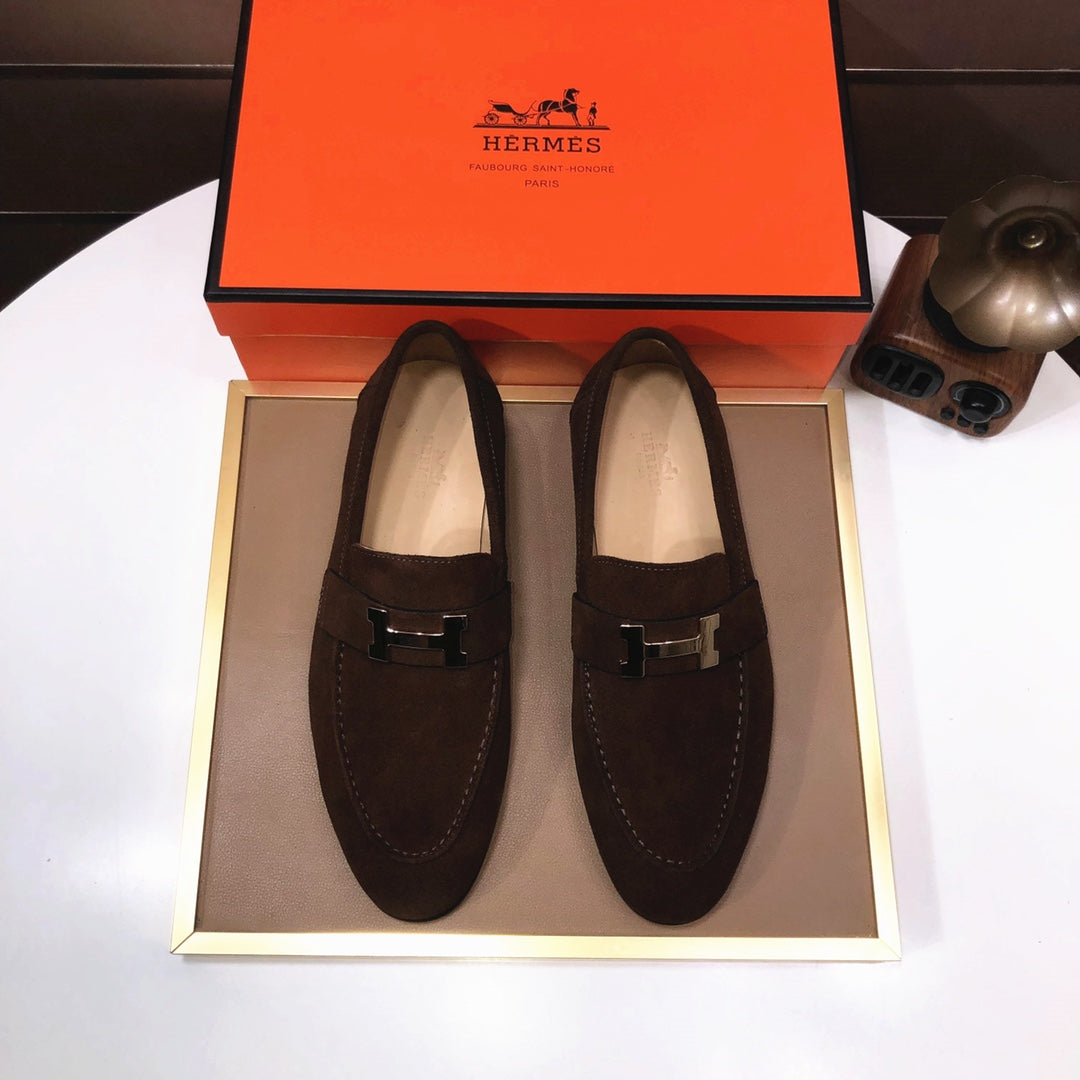 Hm Paris Loafer Walnut Suede