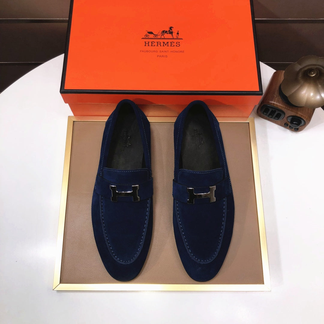 Hm Paris Loafer Cobalt Suede