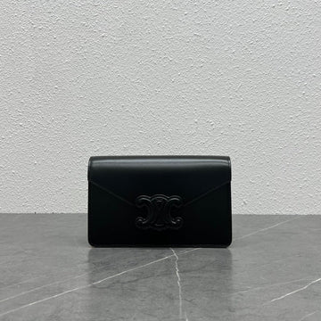 Celine Woc Triomphe Black Cowhide