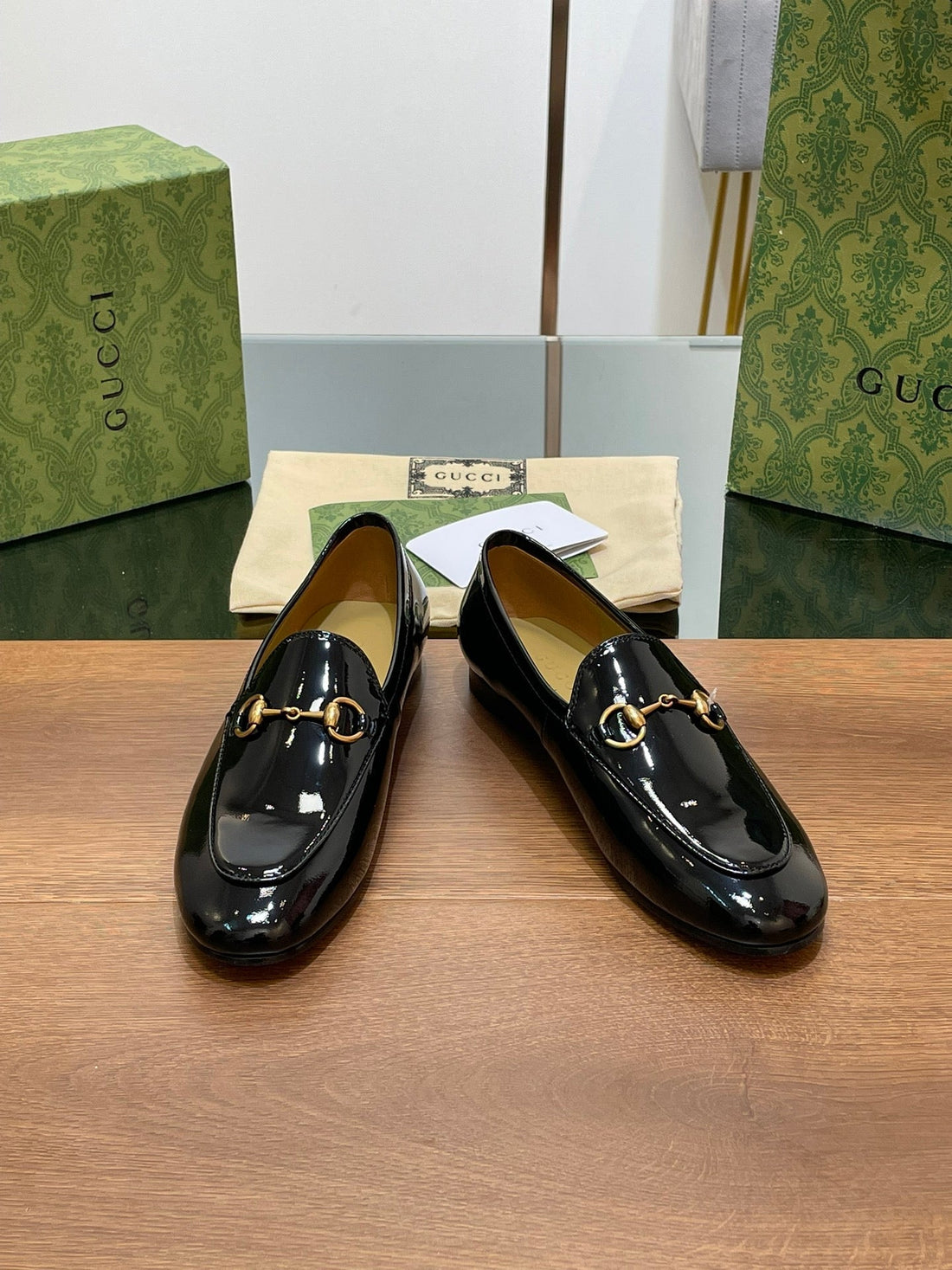 GG Jordaan Loafer Glossy Black Lambskin