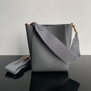 Sangle Seau Bucket 24 Bag Grey Calfskin