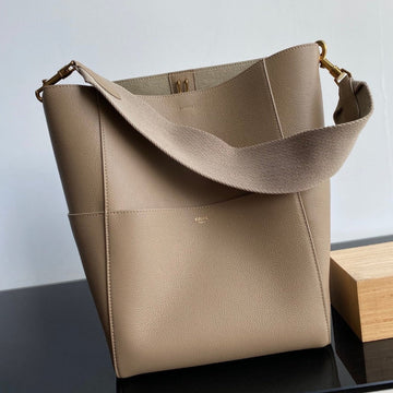 Sangle Seau Bucket 33 Bag Beige Calfskin