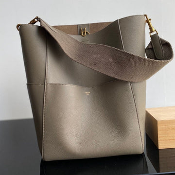 Sangle Seau Bucket 33 Bag Peanut Brown Calfskin