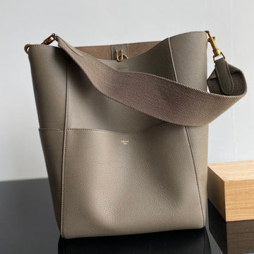 Sangle Seau Bucket 33 Bag Peanut Brown Calfskin