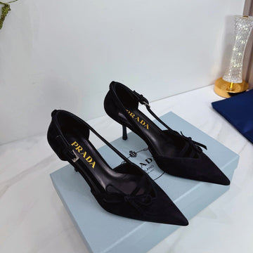 Pra 26SS Pumps 75 Black Suede 592349