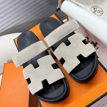 Hm Chypre Sandal Beige Grey Suede 205486