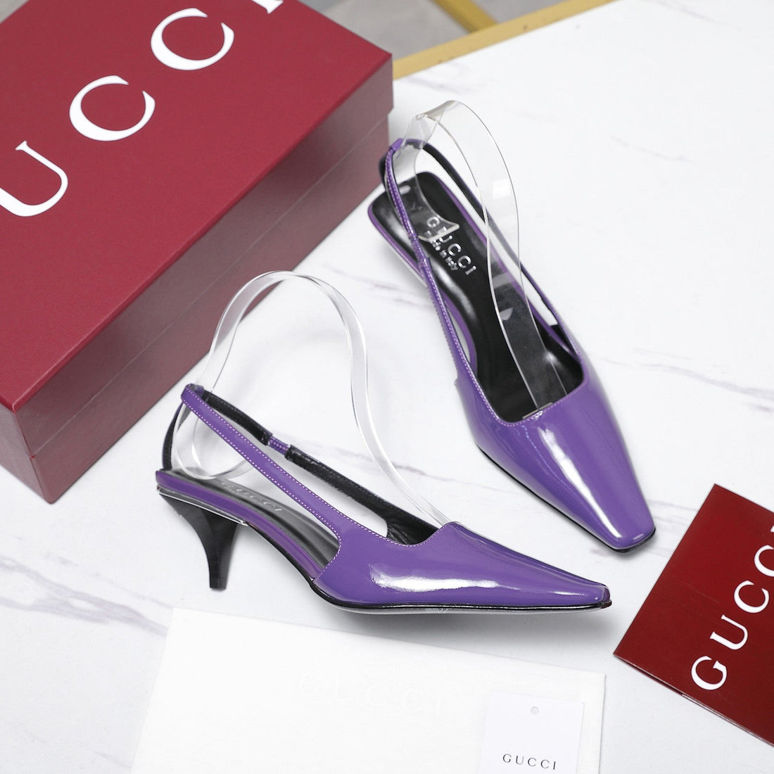 GG Cruise 2026 Slingback 55MM Purple Sheepskin 601091