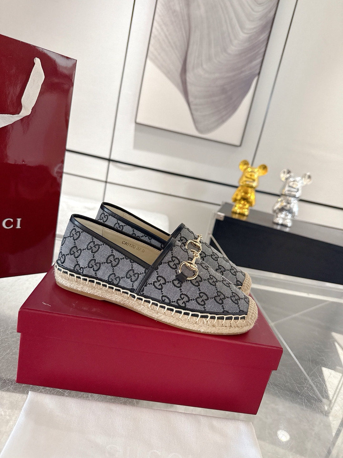 Gc 2025 Espadrille With Horsebit Black Canvas 292456