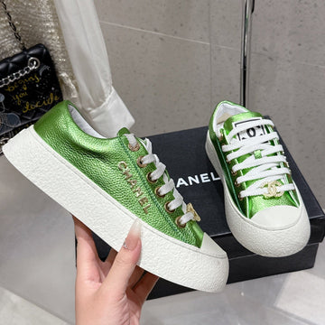 CC Sneaker Green Cowhide 204657