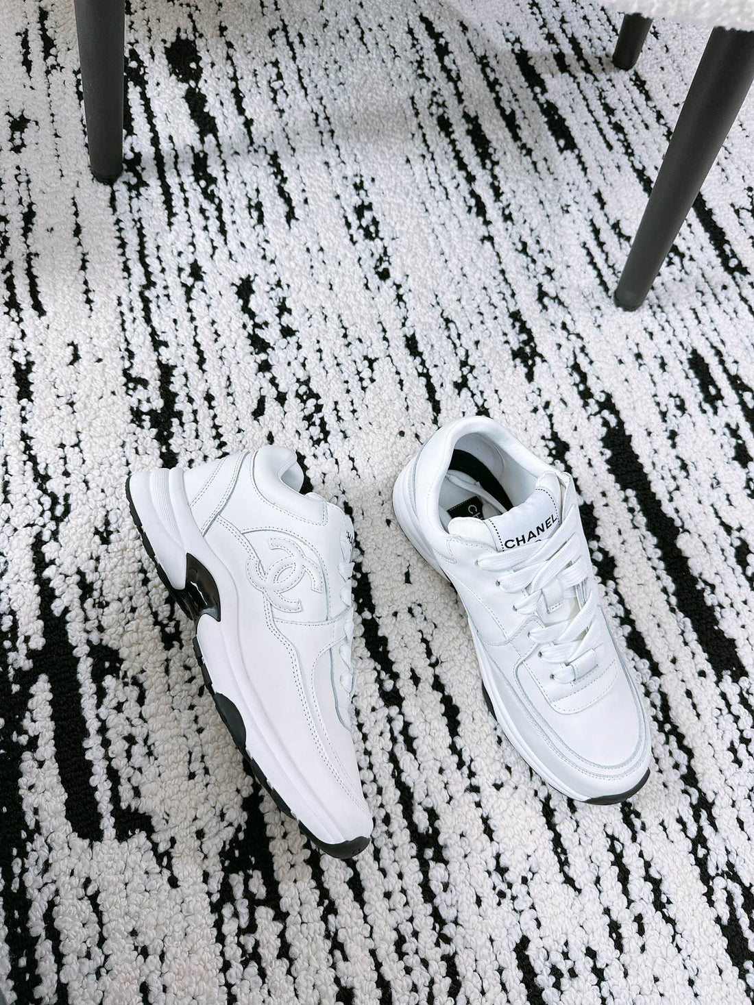 CC Sneaker 35MM In White Soft Cowhide 144702