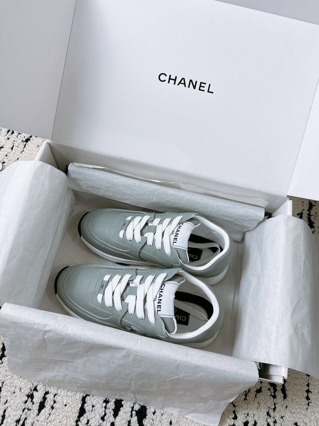 CC Sneaker 35MM In Grey Soft Cowhide 144708