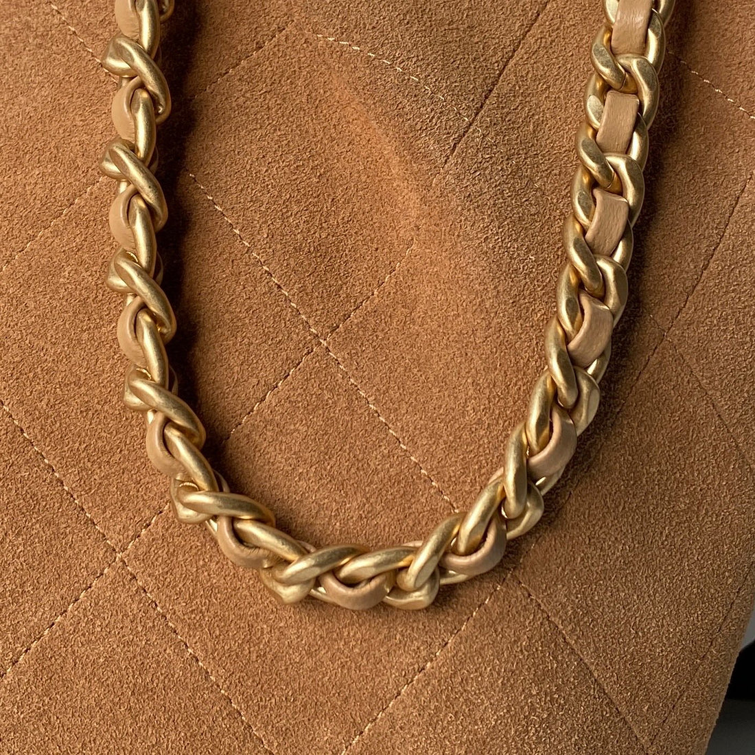 Chanel 2025 Hobo Bag 31CM Tan Suede With Gold Hardware 320287