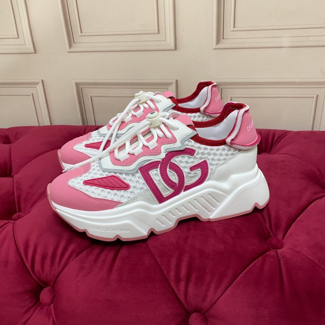 Dc 24 Daymaster Sneakers White Pink Cowhide & Demin 167332