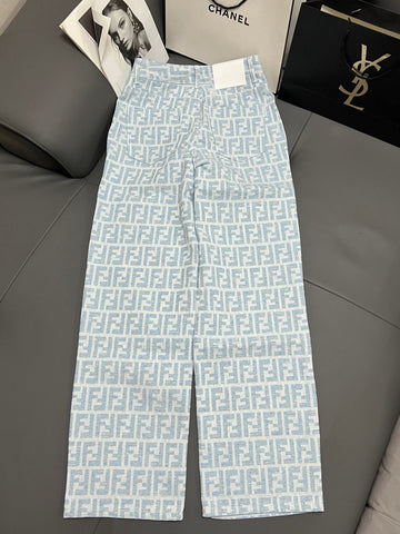 Ff 25 Monogram Light Blue Jean