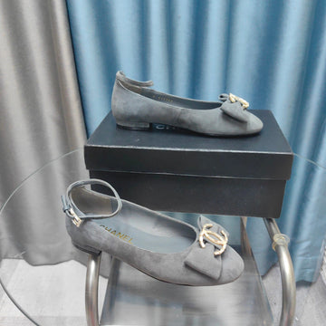 CC Mary Jane Grey Suede And Lambskin