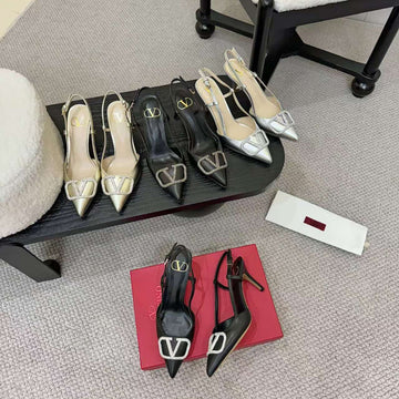 Valentino Slingback Pump High Heels Sheepskin 239560