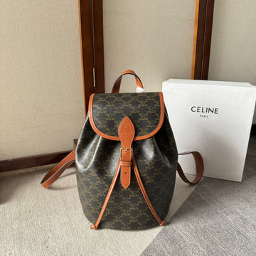 Medium Folco Backpack 32 In Black Triomphe Canvas