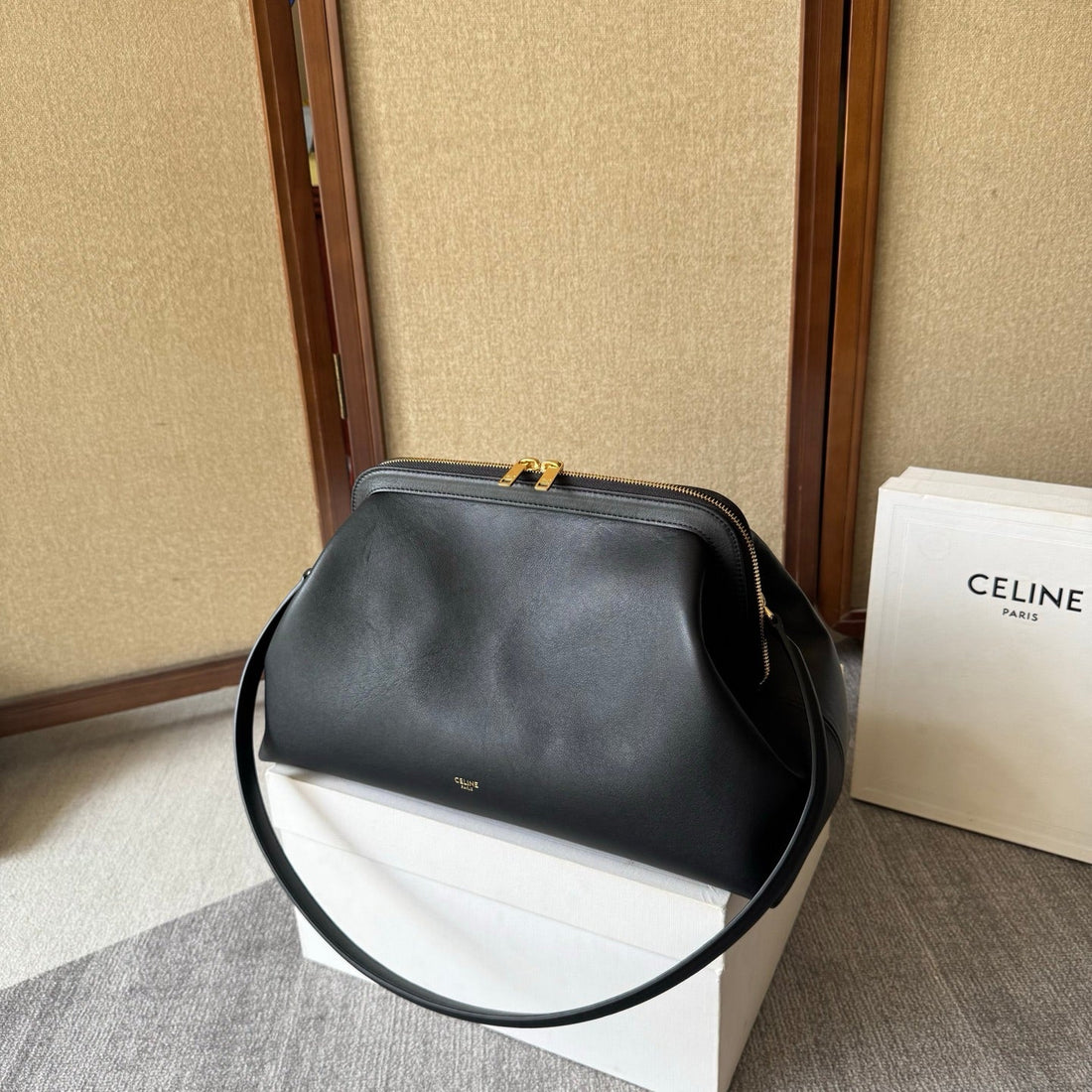 Cl Doctor's Pouch 35CM Black Calfskin 288926