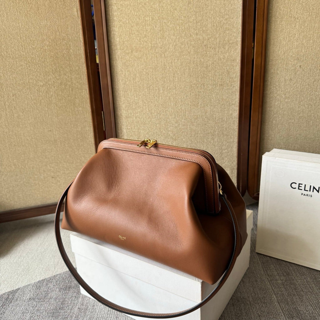 Cl Doctor's Pouch 35CM Brown Calfskin 288928