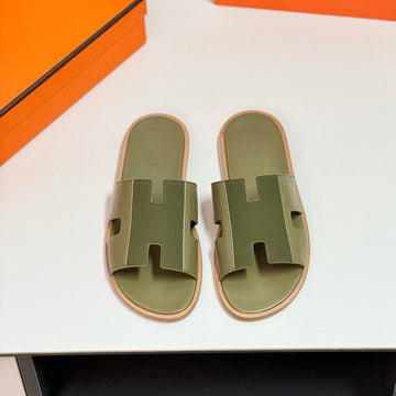 Izmir Sandal Olive Mix Moss Lambskin