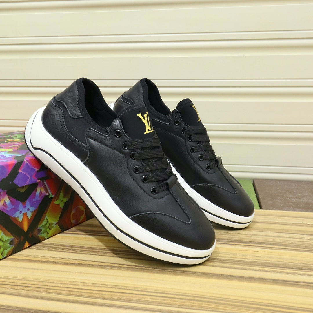 LV Sneaker Black Calfskin