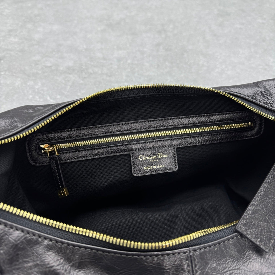 Dior 2025 Grand Tour Multipocket Bag 52CM Black Calfskin