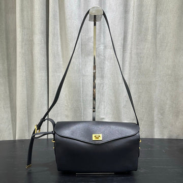 Bg Le 7 Shoulder Bag Black Calfksin