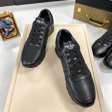 Pra Sneaker In Black Calfskin